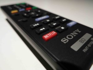 A remote with a Netflix button